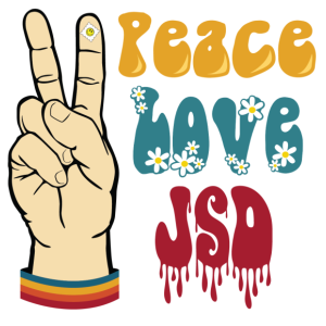 Peace, Love, JSD Unisex Classic Ringer T-Shirt