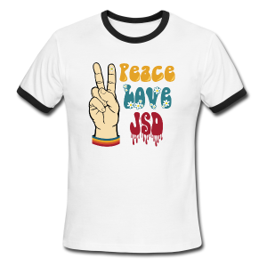 Peace, Love, JSD Unisex Classic Ringer T-Shirt