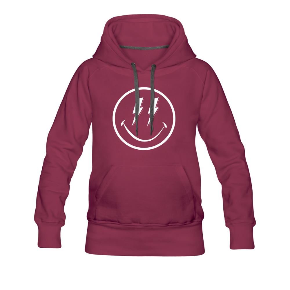 The Party Follows Me Trippy Hoodie - burgundy