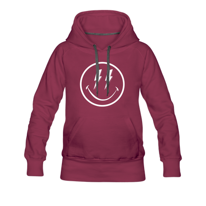 The Party Follows Me Trippy Hoodie - burgundy